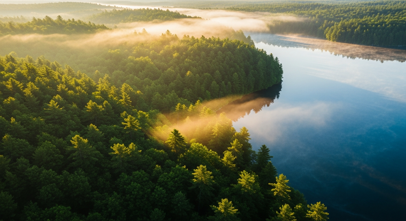 Lush forest landscape